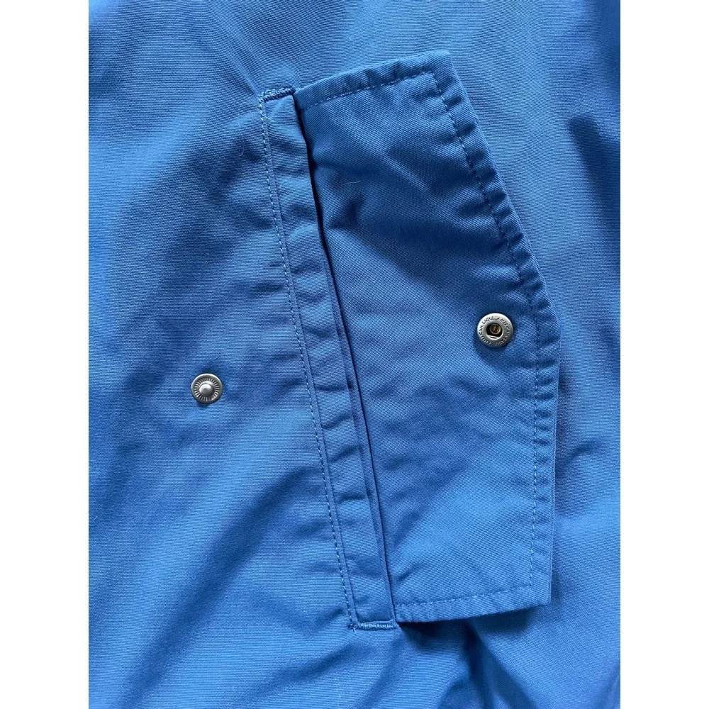 AE American Eagle‎ Mens XXL Bomber Jacket Blue Striped Cuffs Trim Lined Premium